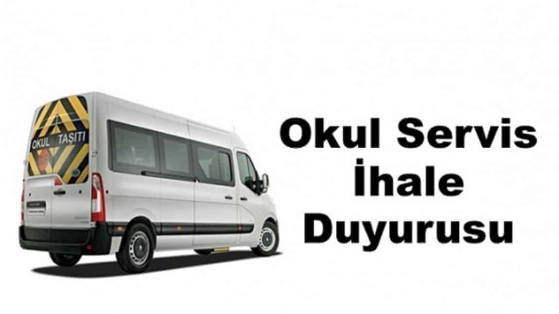 2025 - 2026 Eğitim Öğretim Yılı Öğrenci Servisi İHALE İLANI